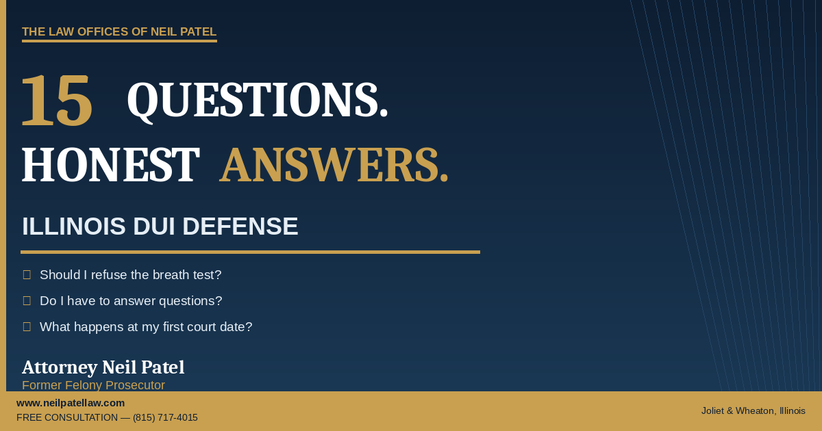 TOP 15 ILLINOIS DUI QUESTIONS ANSWERED