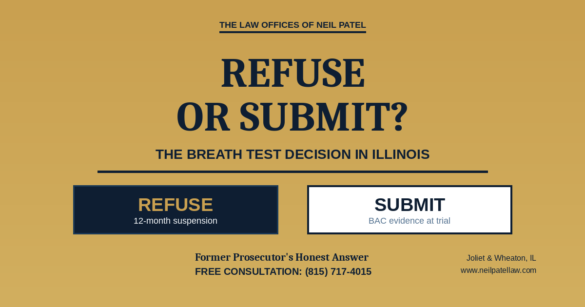 Should I Refuse a Breath Test in Illinois After a DUI Arrest